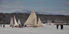 Iceboats at Astor Point