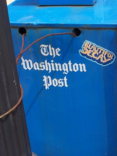 Washington Post newspaper rack, Beautiful decay