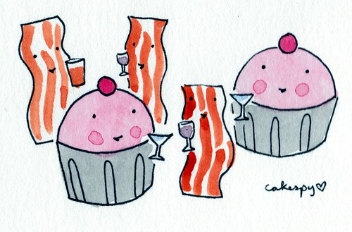 Cupcakes and Bacon with Cocktails