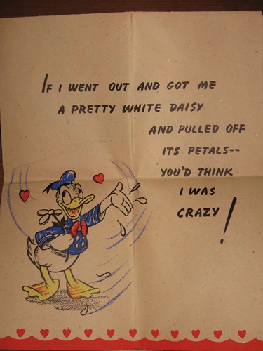 Vintage Donald Duck Valentine's Day card 3