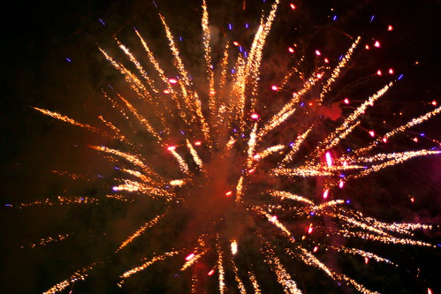 Firework Display - Hogmanay Street Party, Dornoch, Scotland