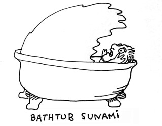 Bathtub sunami