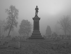 A Foggy Morning at Fairmount Cemetery