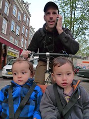 Carrying Kids on Bikes in Amsterdam
