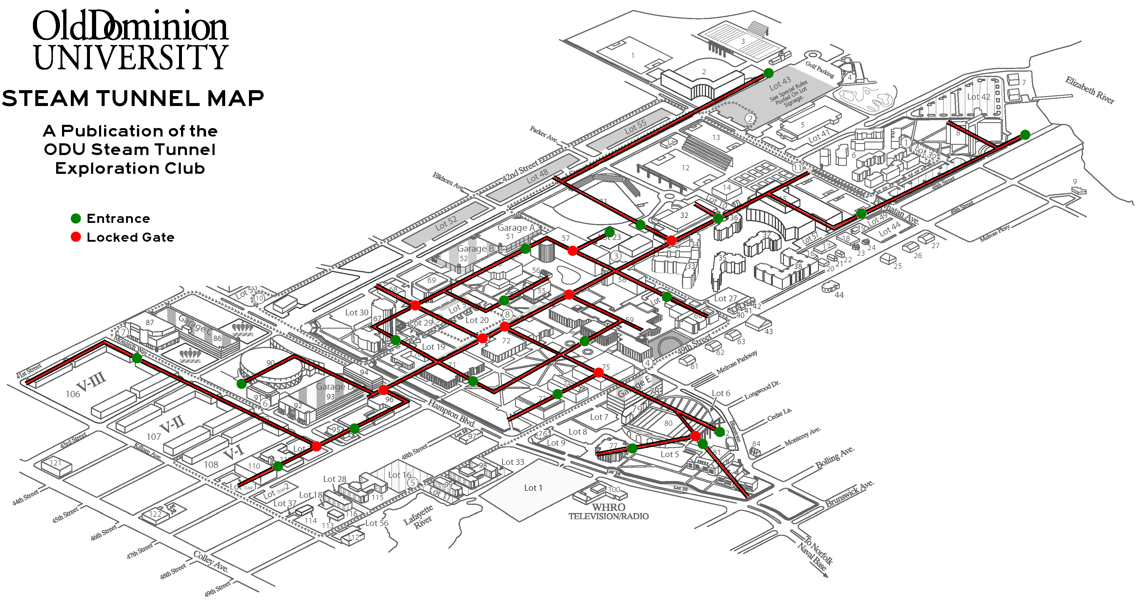 ODU Steam Tunnel Map  Map of steam tunnels at Old Dominion …  Flickr 