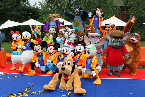 The cast of Disney's All Star Basketball Game