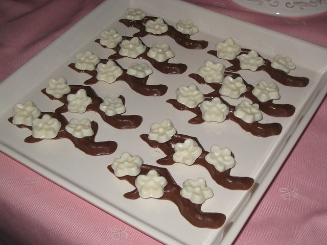 Bridal Shower Cherry Blossom Chocolates