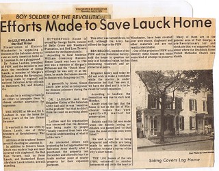 Efforts Made to Save Lauck Home