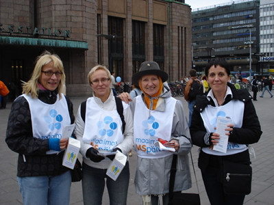 Finnish volunteers raise awareness