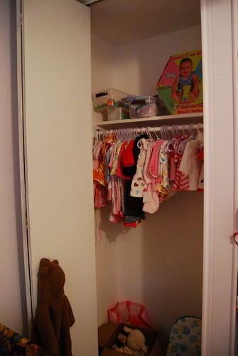 All the pink clothes in Savannah's closet!