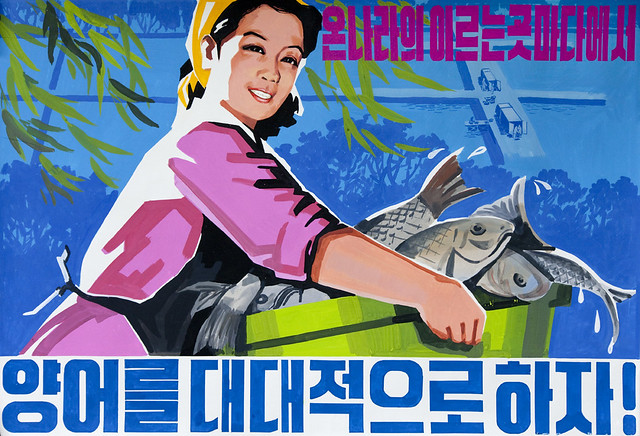 Propaganda poster North Korea