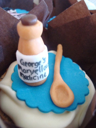 Roald Dahl's George's Marvellous Medicine cupcake
