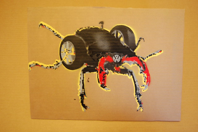 A series of Beetle stencils I made essentially a take on pimping the VW