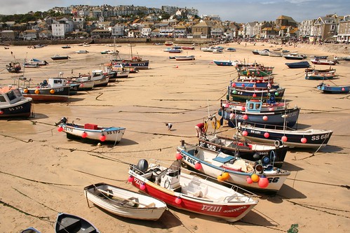 St.Ives Harbour, low tide by Stocker Images