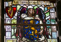 Den hellige Cormac av Cashel, glassmaleri i St Patrick&#8217;s Cathedral i Dublin