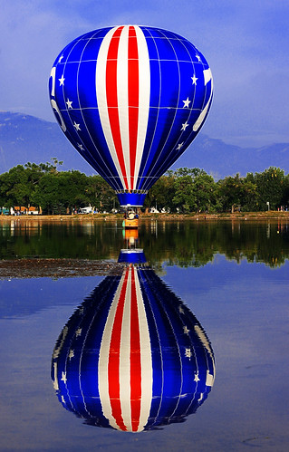 balão patriotico 4 julho EUA