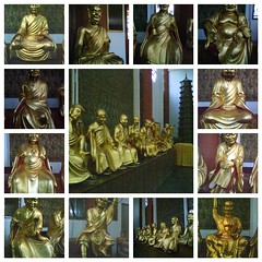 The 18 Luo Han Monks - In Shuang Lin Temple Singapore