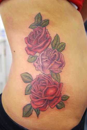Many women who make a flower tattoo on his body