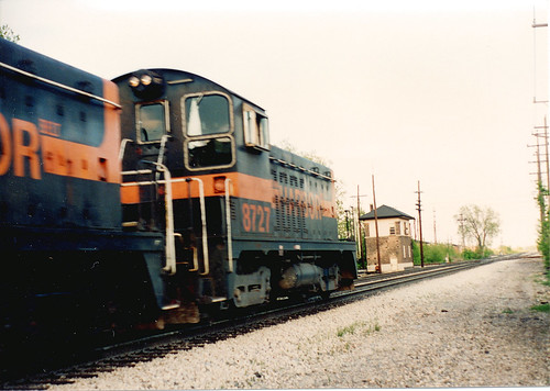 Southbound Indiana Harbor Belt Railroad transfer train. Chicago Ridge Illinois. May 1990. by Eddie from Chicago