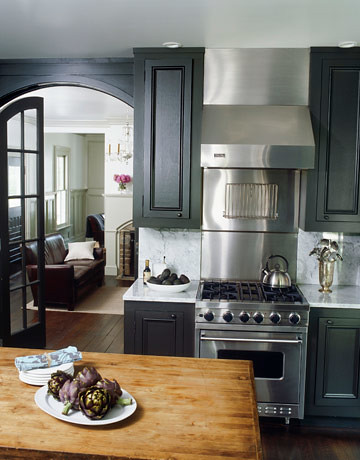 Pictures Kitchens  White Cabinets on Painted Kitchen Cabinets  Dark Gray Ralph Lauren  Surrey    White