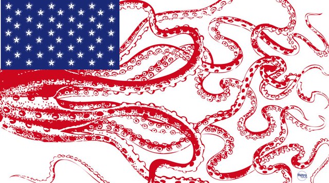 US Flag / Haeckel series (repost against SOPA)
