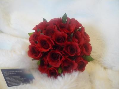 Red Rose Wedding Bouquet Product of AyrshireWeddingFlowerscouk