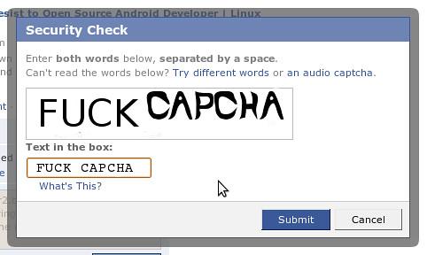 I dont like Captcha