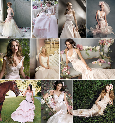 Blush Pink Wedding Gowns