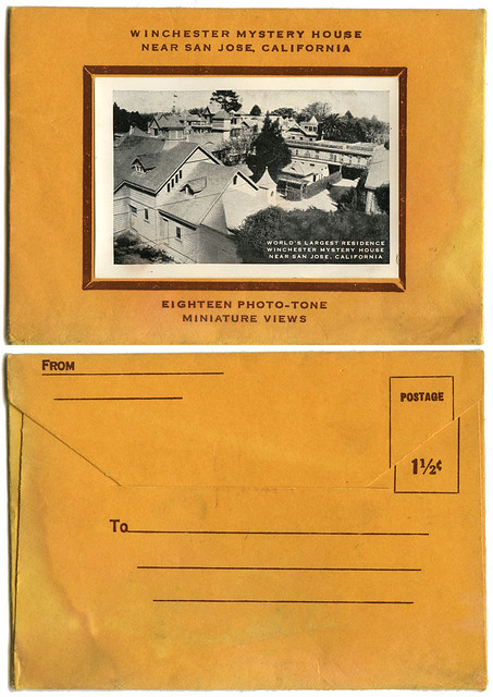 Winchester Mystery House envelope_1940s_tatteredandlost 