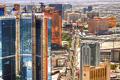 Las Vegas Nevada from Stratosphere Tower Observation Deck. 2009