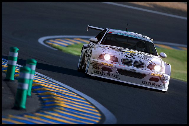 RFactor BMW M3 GTR Screenshot combined with real Foto
