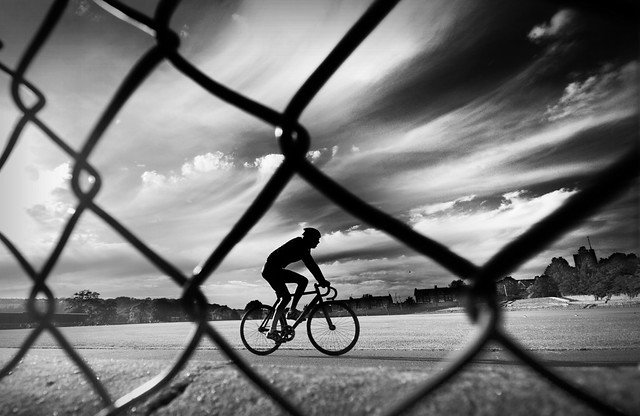 Cyclist, Preston Park Brighton
