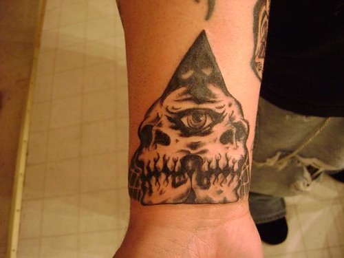 skull sleeve tattoo 2 Justin at Kats Like Us Tattoos