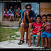 Ivana  and kids, Northern Highway, Belize