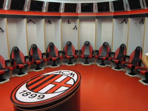 AC Milan dressing room