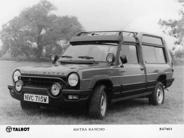 Chrysler Talbot Simca Matra Rancho I think these are cute but with front 