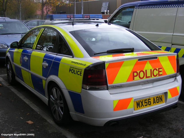 Greater Manchester Police Vauxhall Vectra V6 Turbo MX56 AON Roads