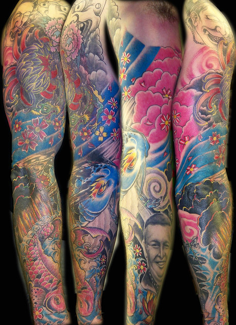 japanese sleeve with lots of colour