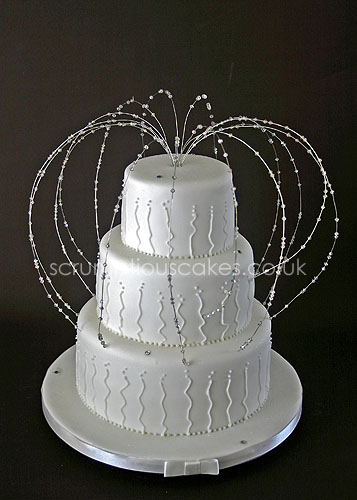 Wedding Cake Swarovski Crystal Fountain Topper