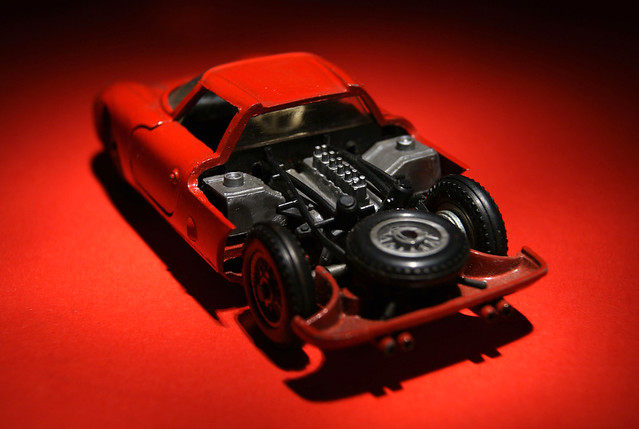 Mercury Italy' Ferrari 250 Le Mans V12 engine and gearbox fuel tanks