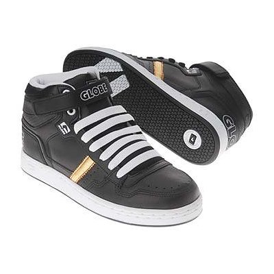 Rare Skate Shoes on Globe Superfly Black White Gold Extremely Rare Limited Run Available