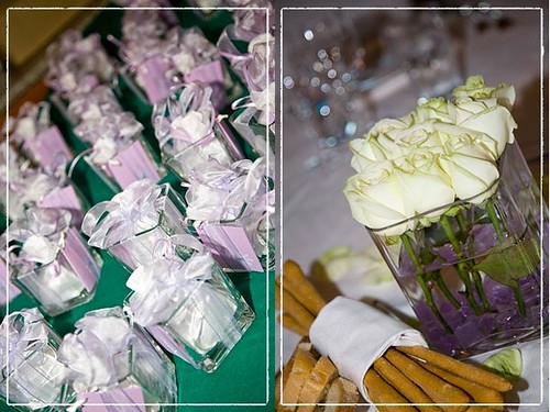 lilac centerpieces the wedding reception is held in the elegant 