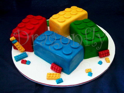 Lego Birthday Cake on Lego Cake   Flickr   Photo Sharing