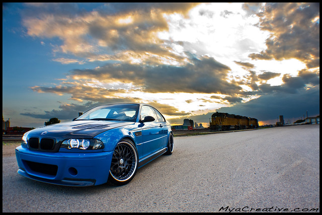 Laguna Seca Blue BMW M3 Shot a couple photos of Stefan's M3 while we had