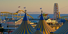 Cirque Du Soleil and Santa Monica Pier