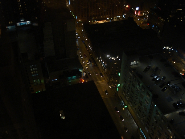 View from our room - top floor Marriott - Floor 46
