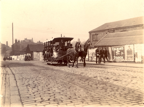 035438:Horse-drawn tram Station Road South Shields Unknown 1879