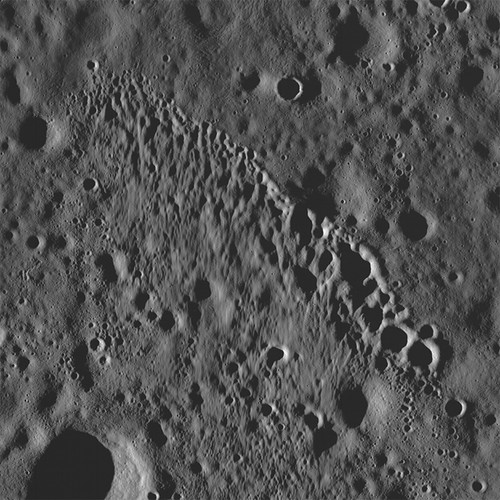 Crater chain on the Moon from LRO