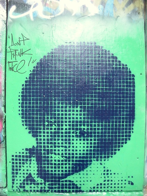 Michael Jackson stencil Don't think twice