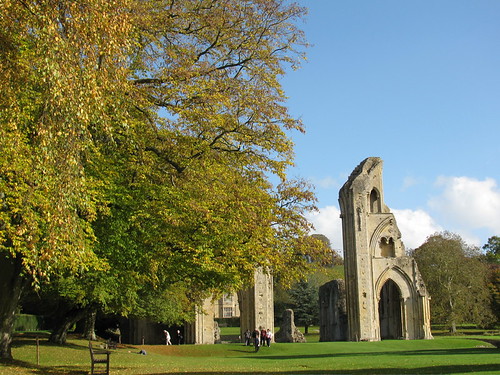 Glastonbury Abbey in Autumn